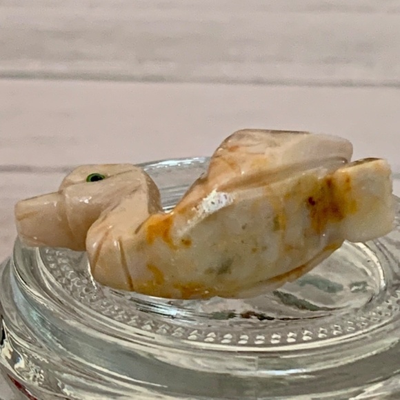 Soapstone Duck Miniature Figurine Carving Crystal Healing Animal Pocket Pet 1.5" - Picture 6 of 8